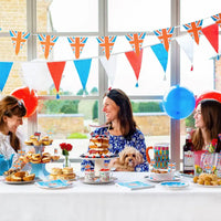 Red, White and Blue Fabric Bunting (3m) Jubilee Party