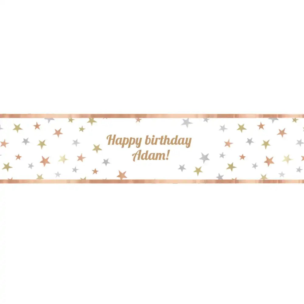 Assorted Metallics Personalised Table Runner Personalised Runner