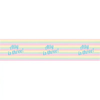 Pastel Rainbow Personalised Table Runner Personalised Runner