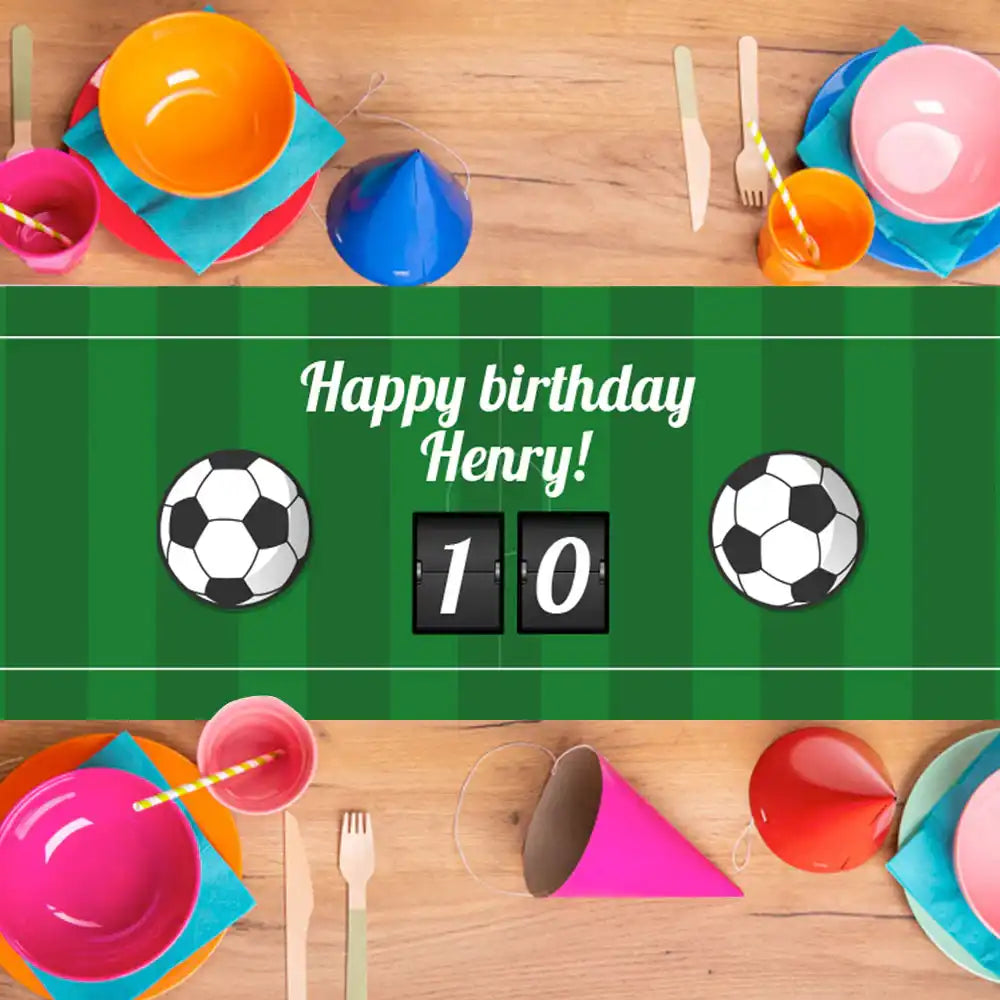 Football Personalised Table Runner Personalised Runner