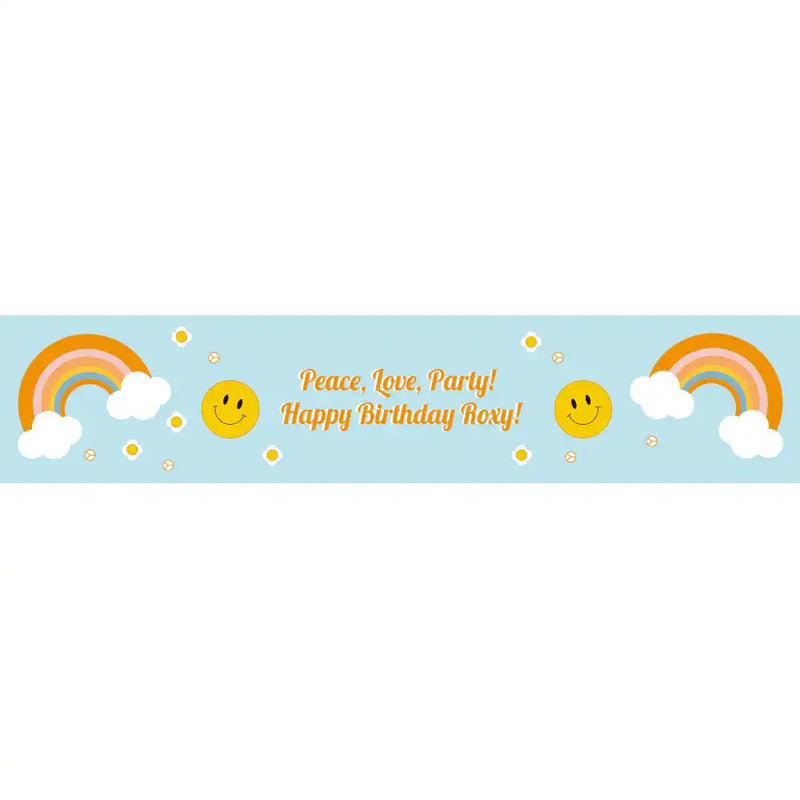 Roller Disco Personalised Table Runner Personalised Runner