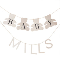 Customisable Teddy Bear Baby Bunting (2m) Baby Shower