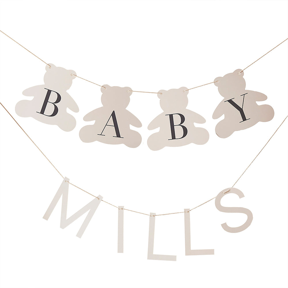 Customisable Teddy Bear Baby Bunting (2m) Baby Shower
