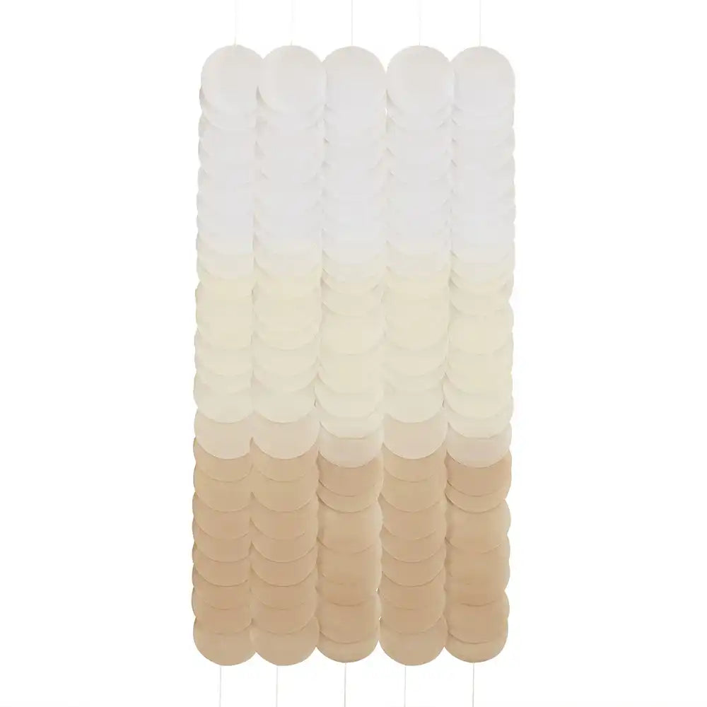 Paper Disc Backdrop - Neutral Ombre General Party