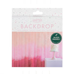 Paper Disc Backdrop - Pink Ombre