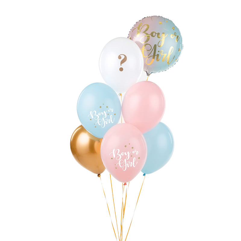 Gender Reveal Party Balloons (x6)