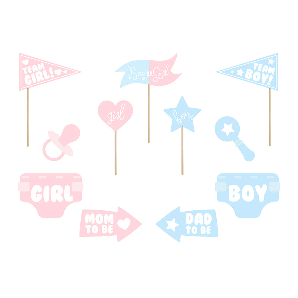 Gender Reveal Party Photo Props Gender Reveal