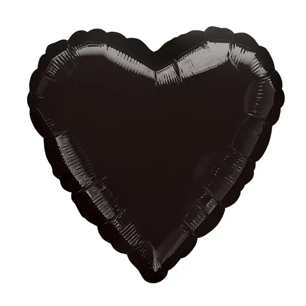 Heart Foil Balloon - Black General Party