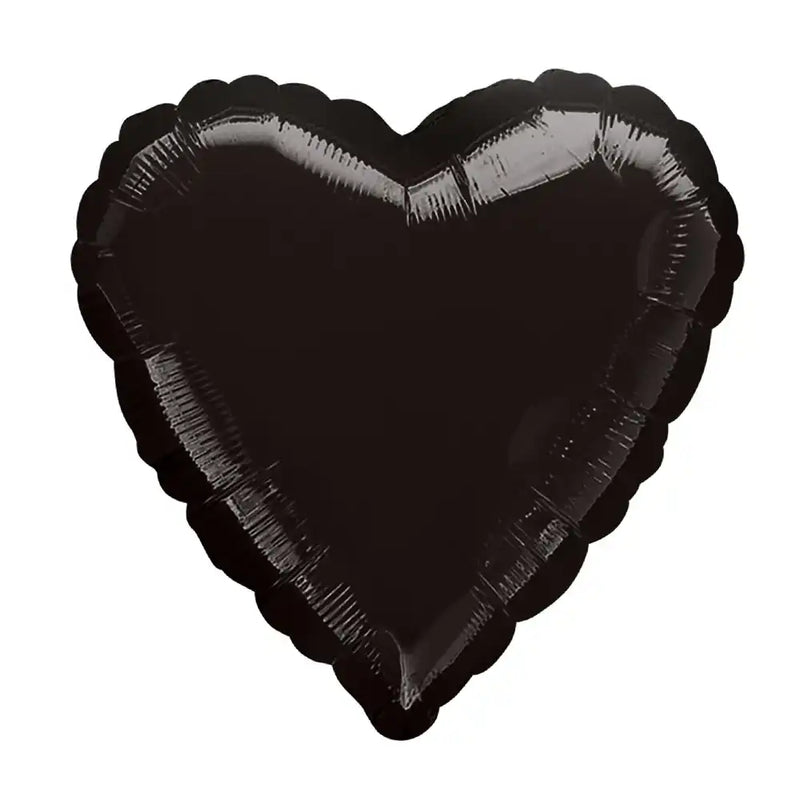 Heart Foil Balloon - Black General Party