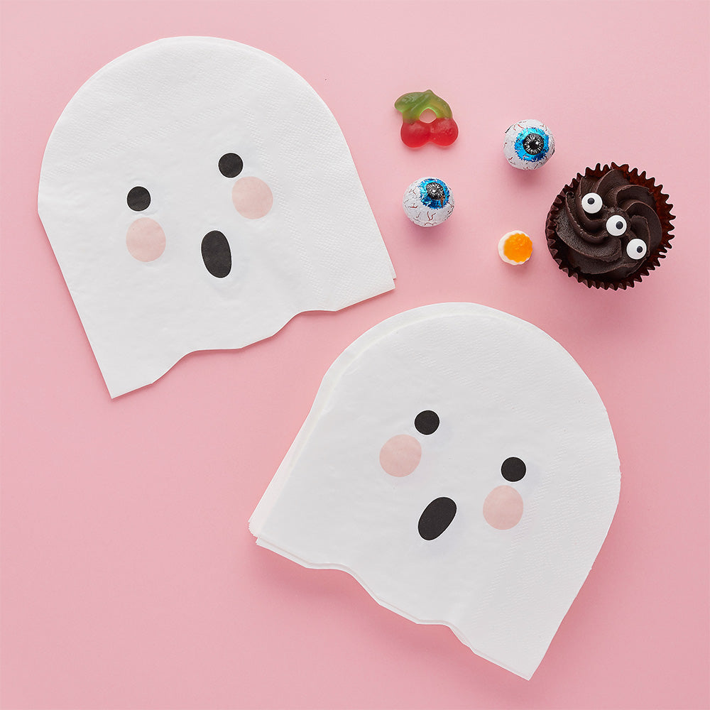 Boo The Ghost Paper Napkins (x20) Halloween 2024