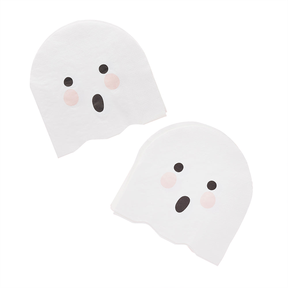 Boo The Ghost Paper Napkins (x20) Halloween 2024