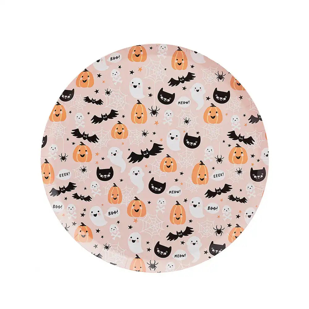 Halloween Character Paper Plates (x10) Halloween 2023