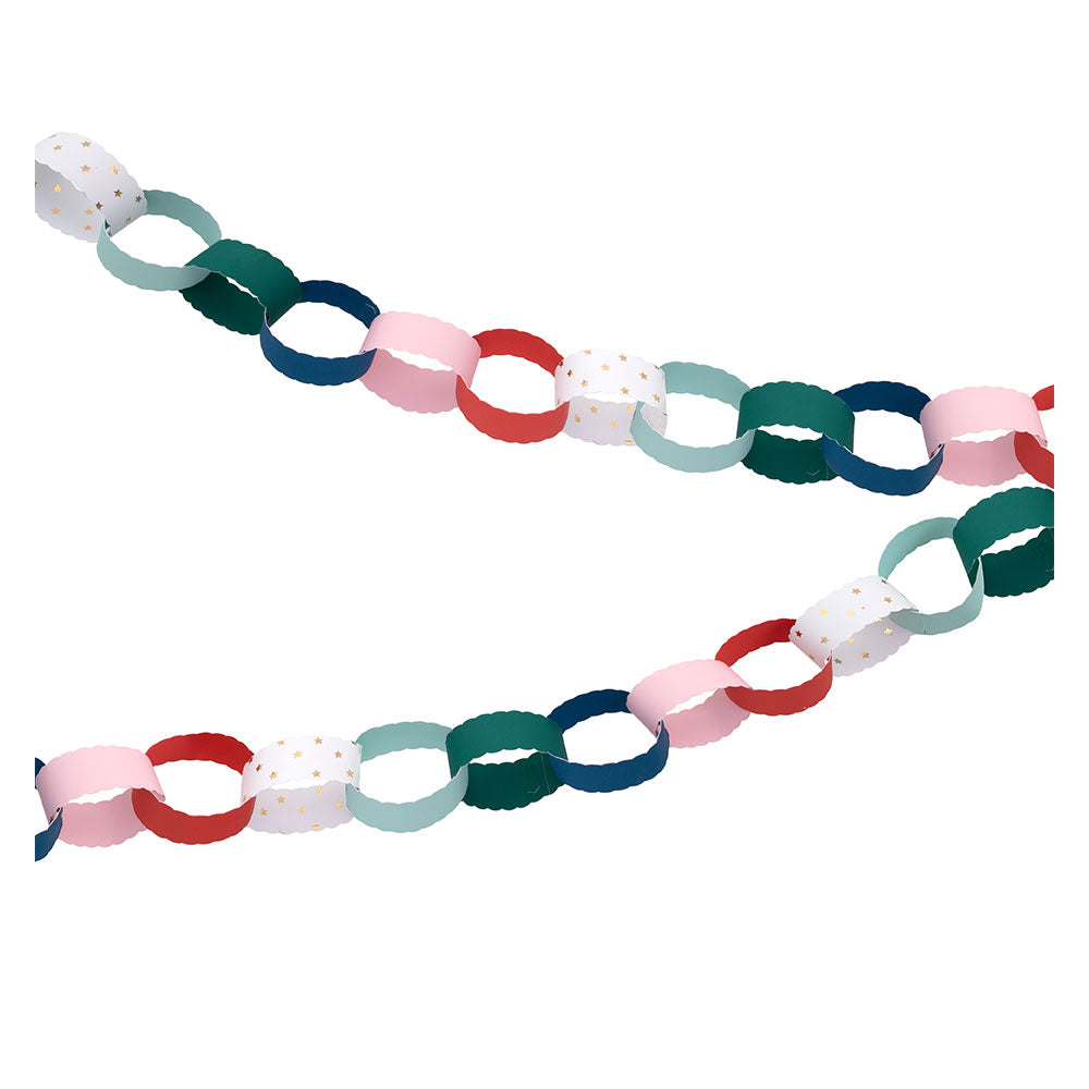 Christmas Scalloped Paper Chains Christmas