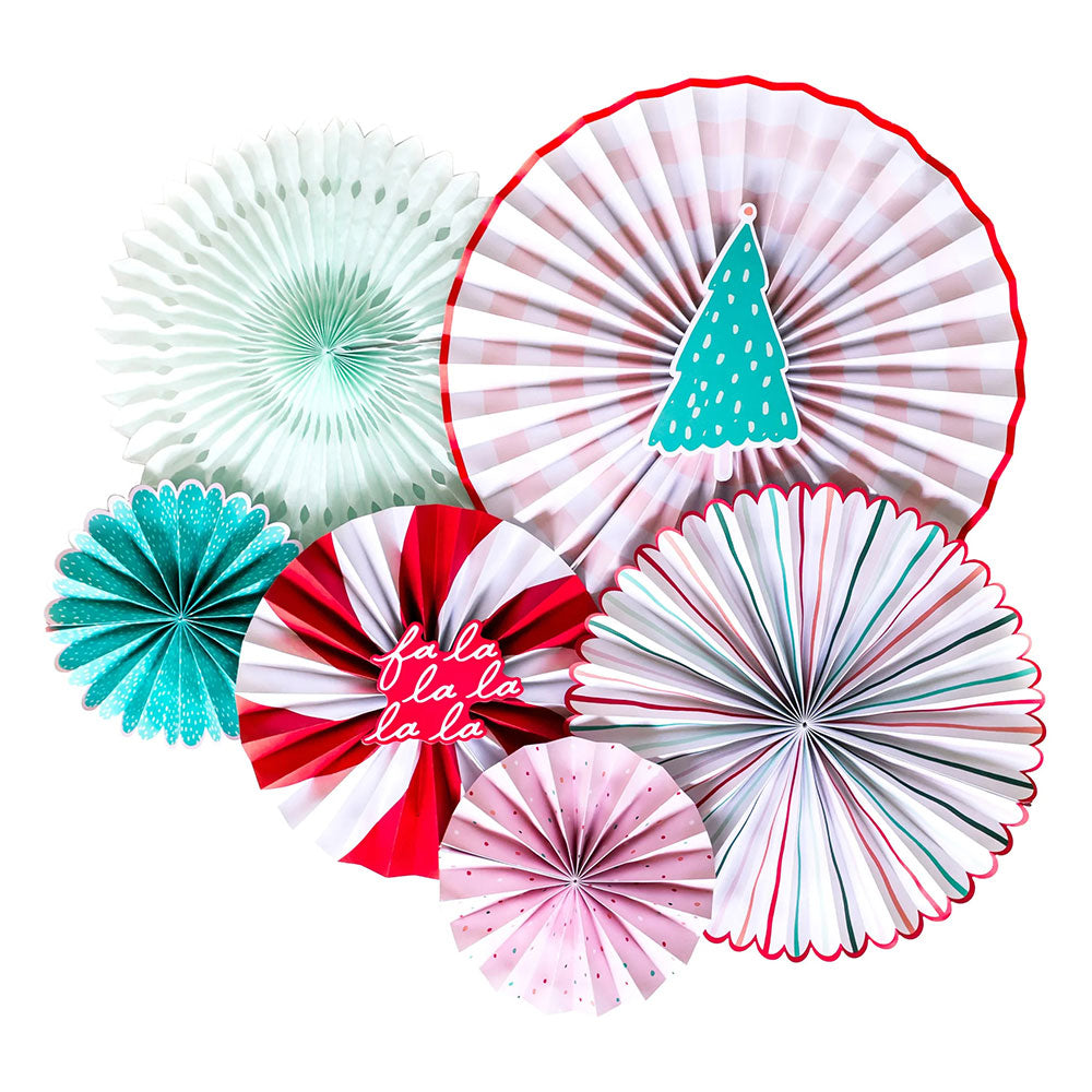 Christmas Paper Fan Set Christmas 2024