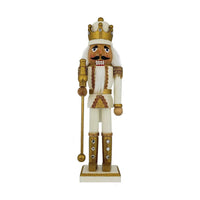 King Nutcracker Gold & White Christmas 2023