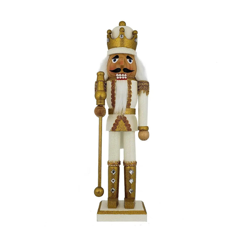King Nutcracker Gold & White Christmas 2023