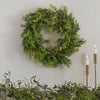 Cedar Pine Foliage Wreath with Lights Christmas 2024