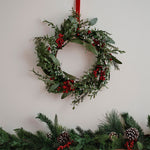 Foliage & Red Berries Wreath