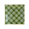 Green Plaid Square Dinner Plates (x8) Christmas 2023