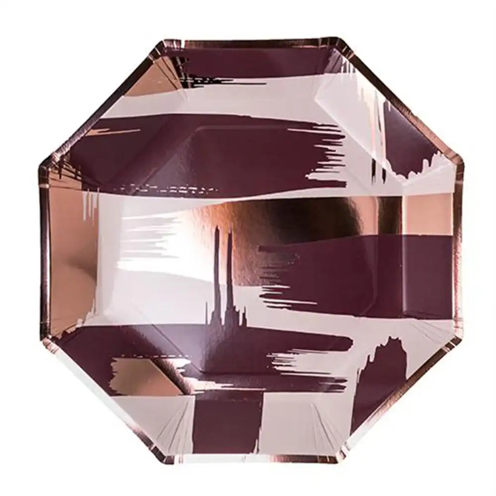 Mauve-elous Charger Paper Plates (x8) General Party