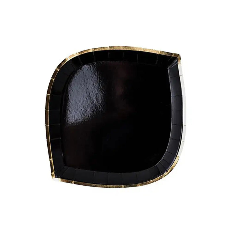 Posh Noir Small Paper Plates (x8) General Party