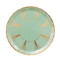 The Gatz Dinner Paper Plates - Sage Green (x8) General Party