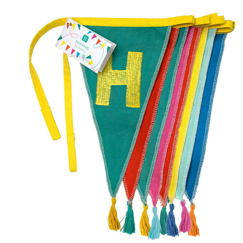 Rainbow Happy Birthday Fabric Bunting (3m)