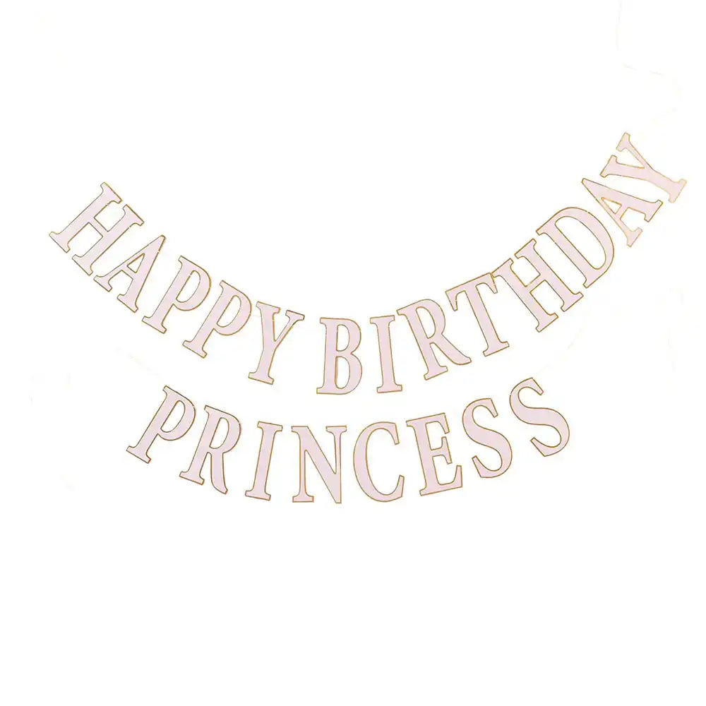 Princess Happy Birthday Garland Kids Party