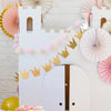 Princess Crowns and Pom Pom Tulle Garland Kids Party