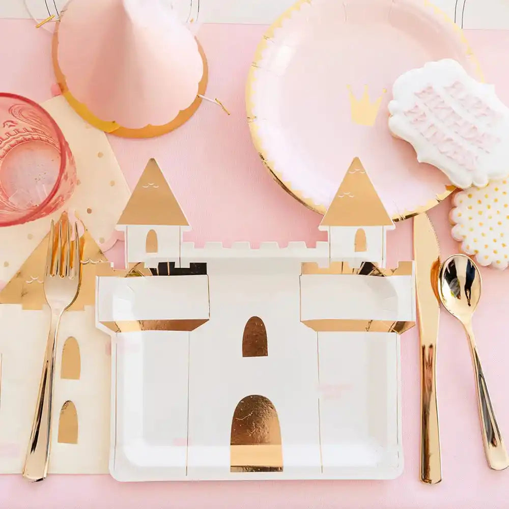 Princess Castle Shaped Paper Napkins (x18) Princess