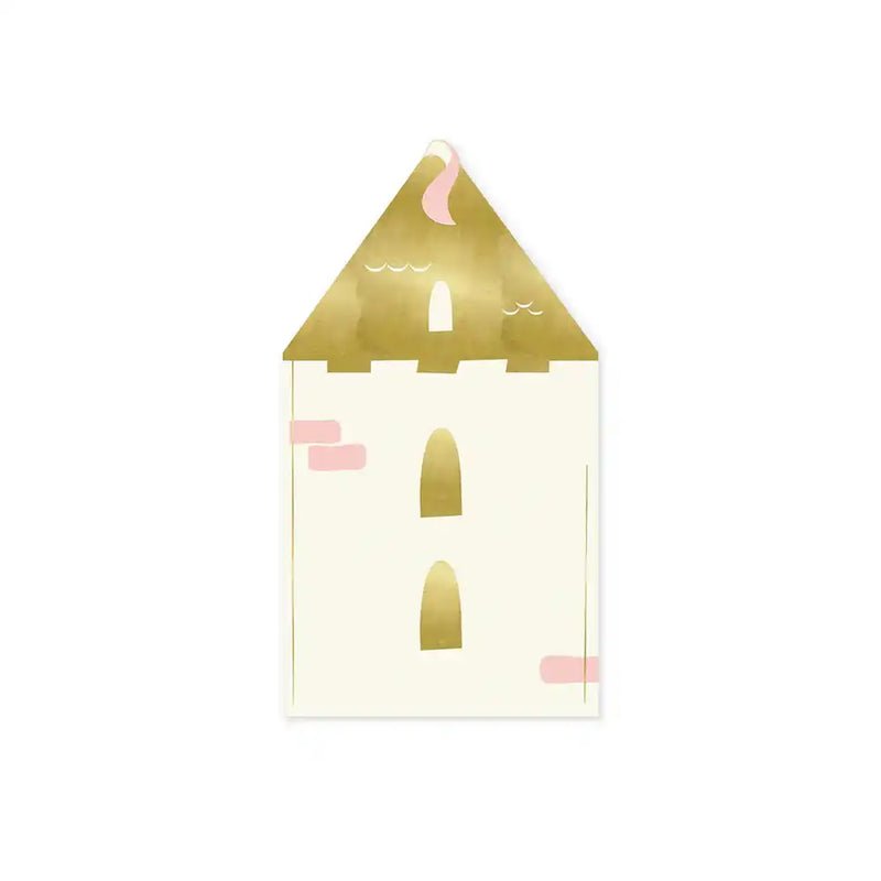 Princess Castle Shaped Paper Napkins (x18) Princess