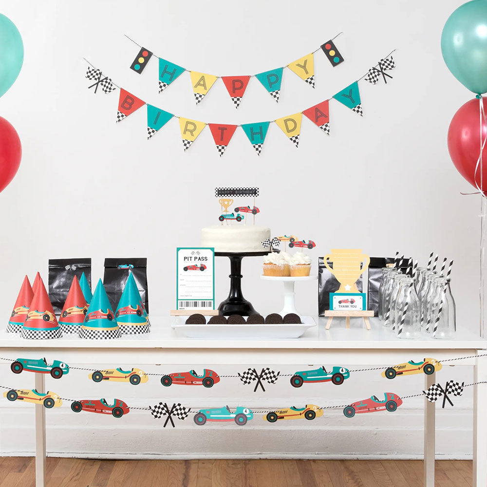 Race Car Cupcake Toppers Kids Party