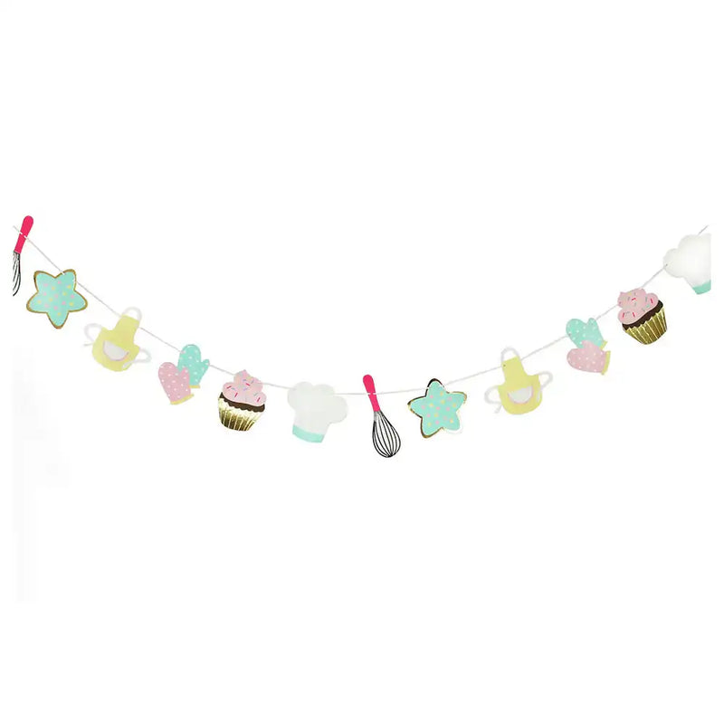 Little Bakers Decorative Garland (3m) Kids Party