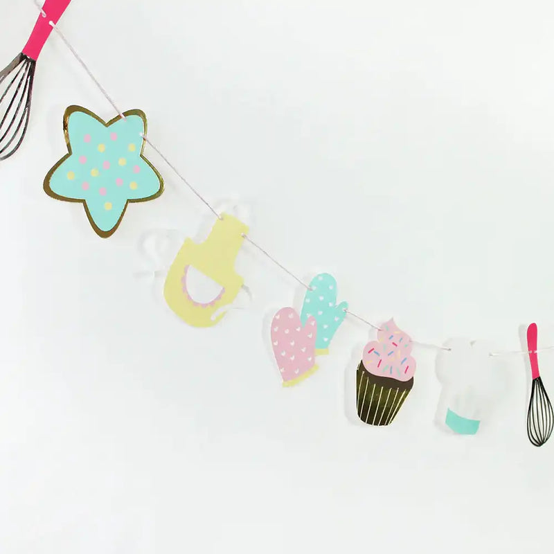 Little Bakers Decorative Garland (3m) Kids Party