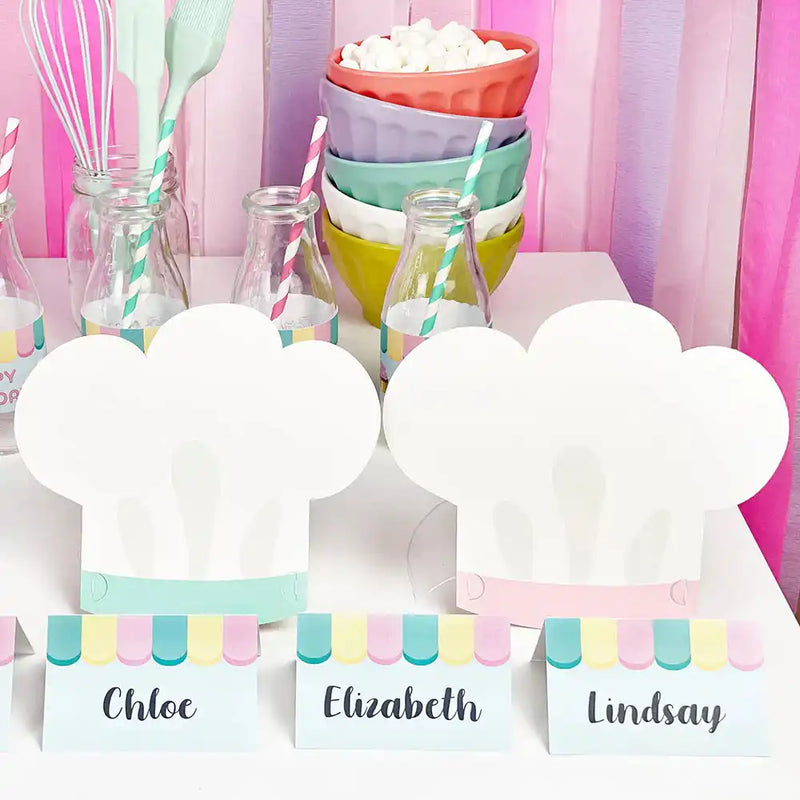 Little Bakers Party Hats (x12) Kids Party