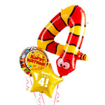 Personalised 4th Birthday Animaloon Balloon Bunch