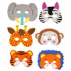 Jungle Foam Party Masks (x6) Kids Party