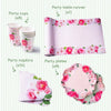 A Very English Rose Table Set (x8) Owned Brand
