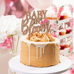 Baby in Bloom Wooden Cake Topper