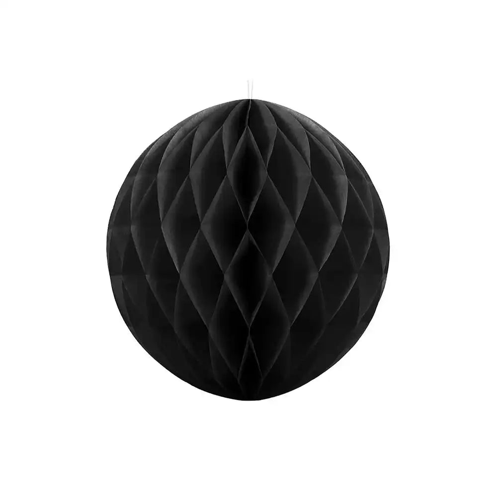 Honeycomb Paper Ball - Black Medium (30cm) General Party