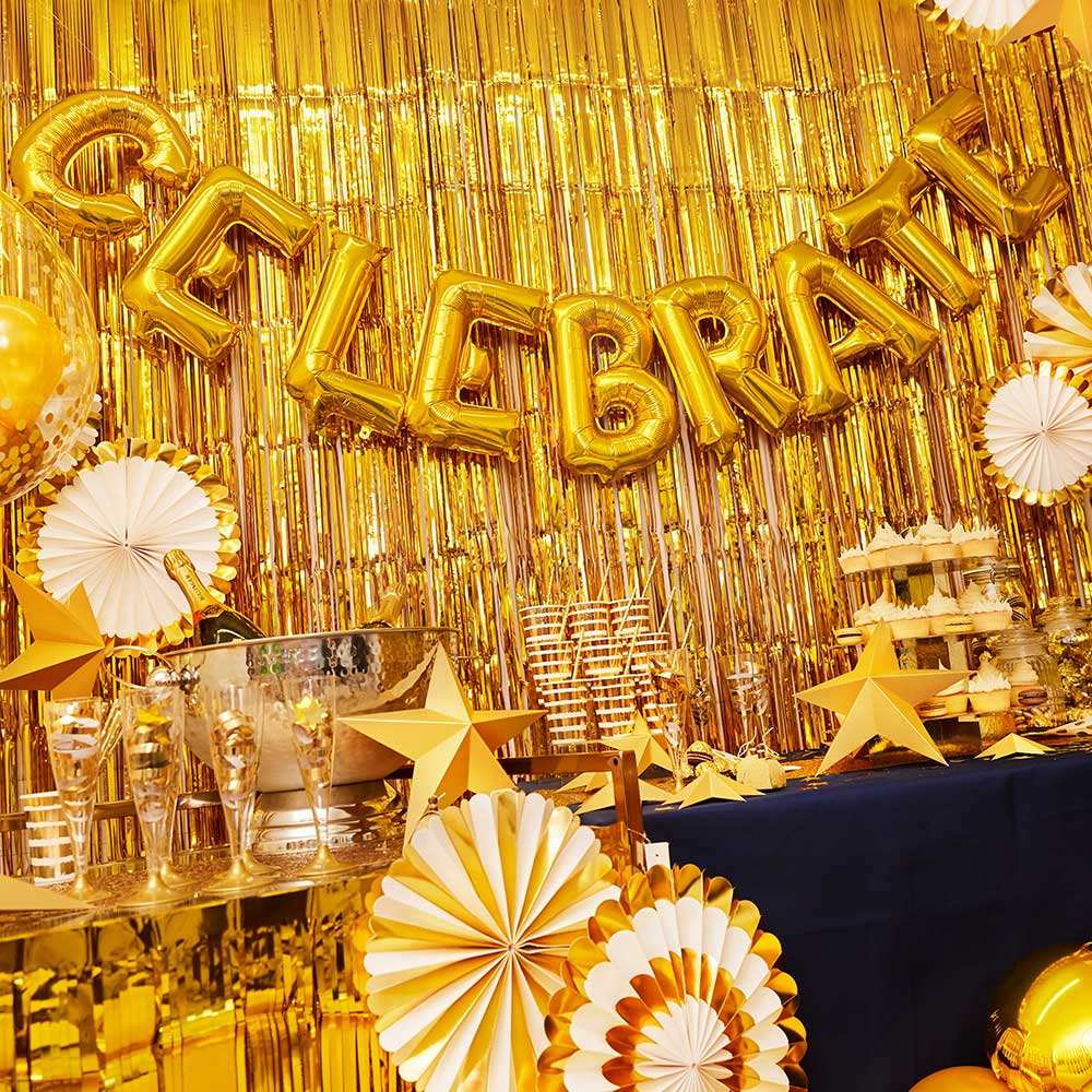 Air-Fill Gold 16" Letter Party Balloon C General Party