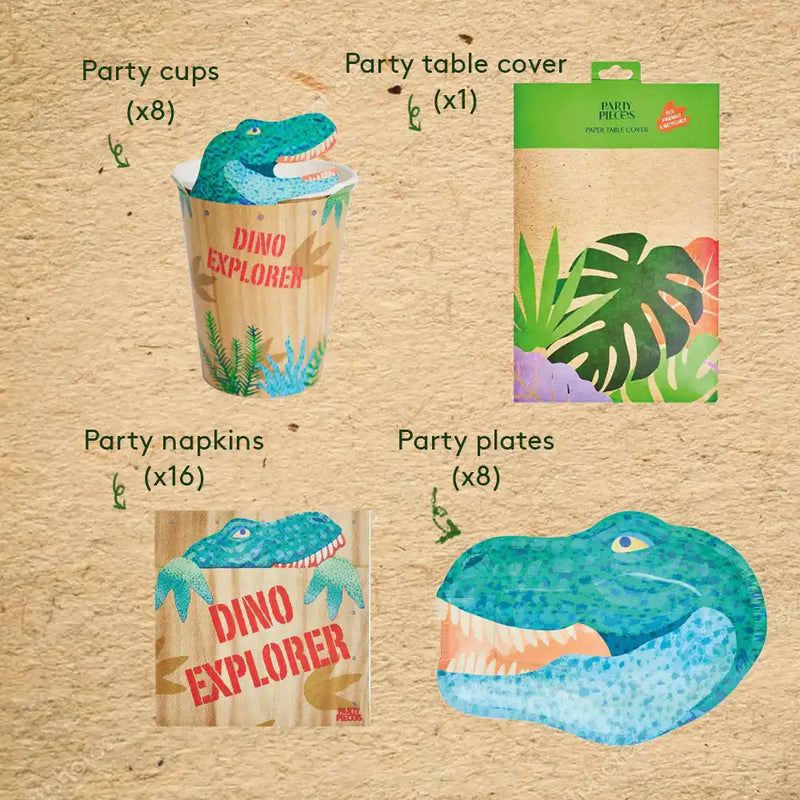 Dino Explorer Table Set (x8) Owned Brand