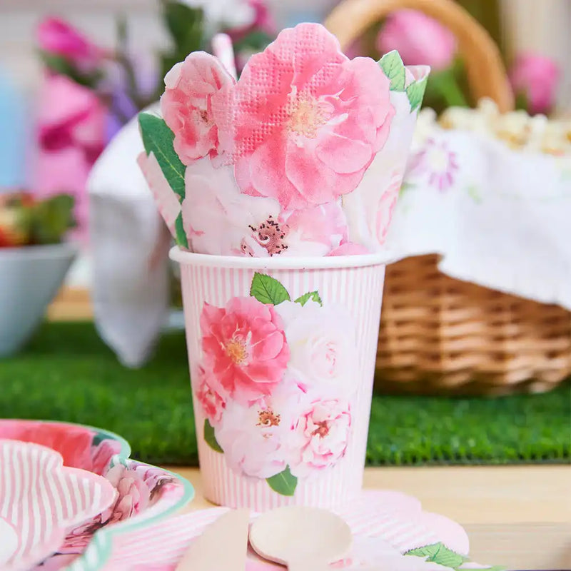 A Very English Rose Paper Party Cups (x8) Own Brand