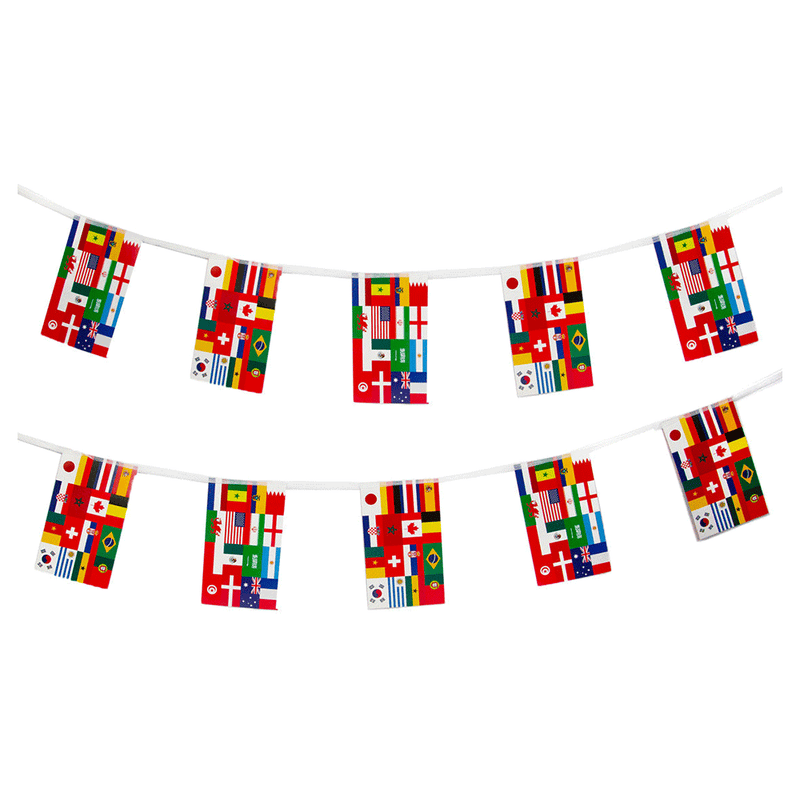 Sporting Nations Flag Bunting (3m)