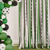 Paper Streamer Football Party Backdrop Football