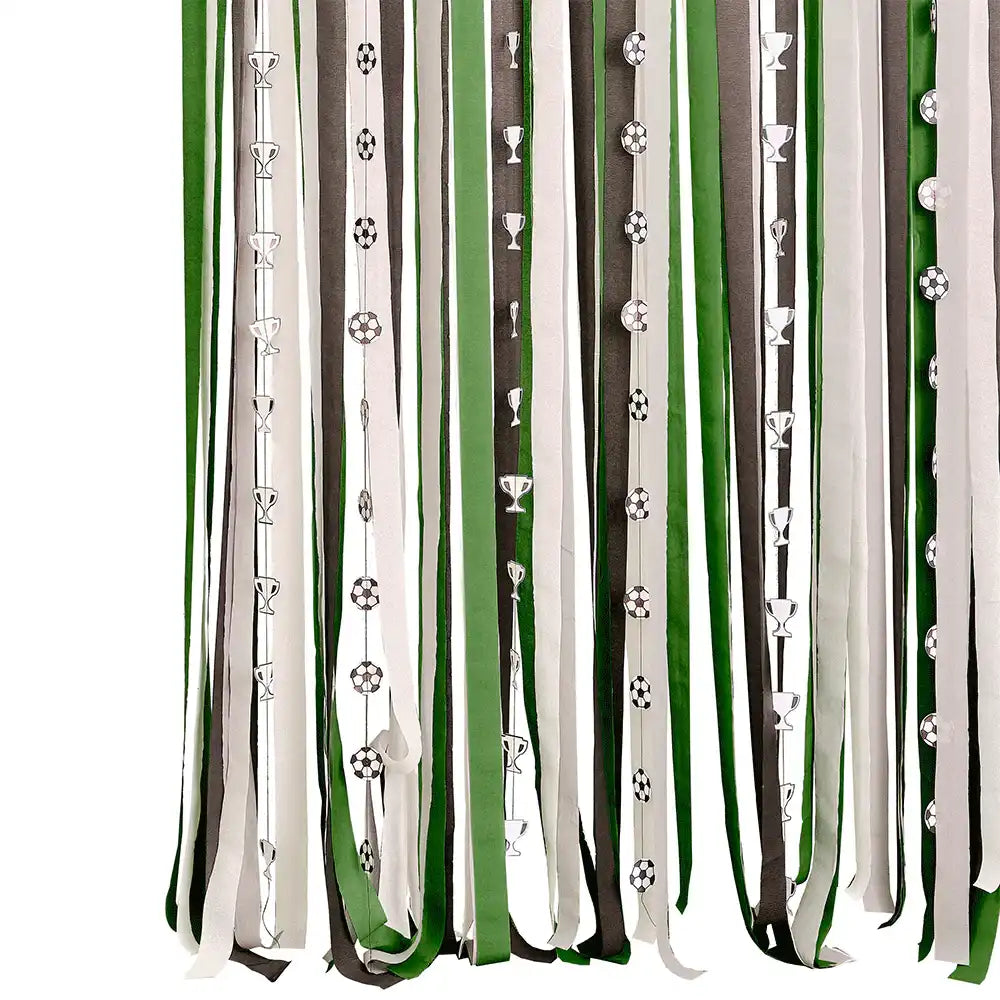 Paper Streamer Football Party Backdrop Football