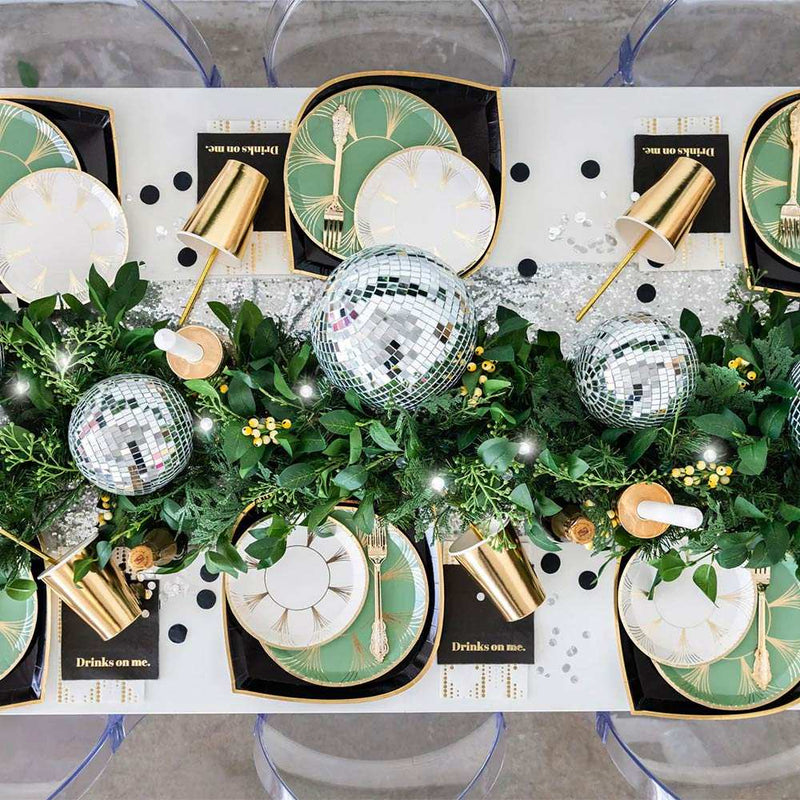 The Gatz Dinner Paper Plates - Sage Green (x8) General Party