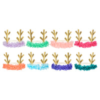 Reindeer Fringe Antler Headbands (x8) Christmas 2024