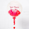 Personalised Heart Filled Bubble Balloon in a Box – Mini Balloons Personalised Balloons