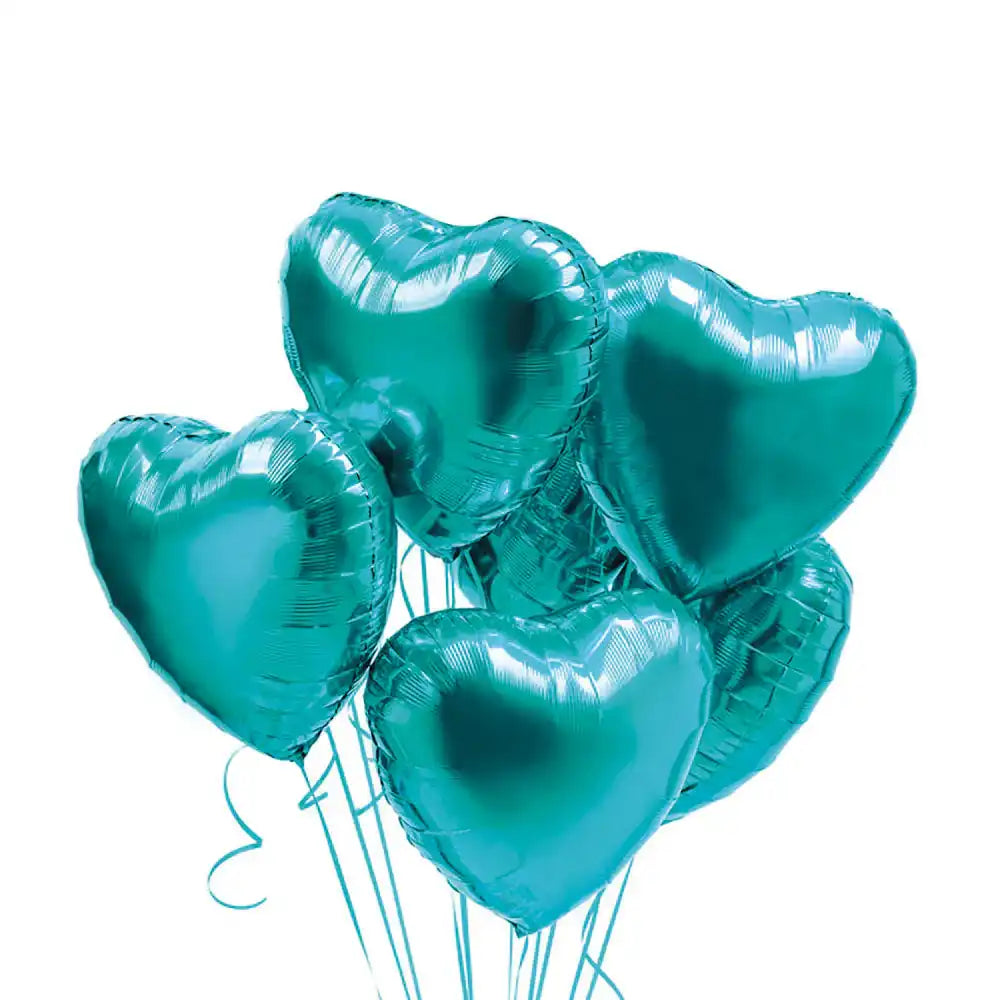 Inflated Balloon Bunch - Tiffany Blue Personalised Balloons